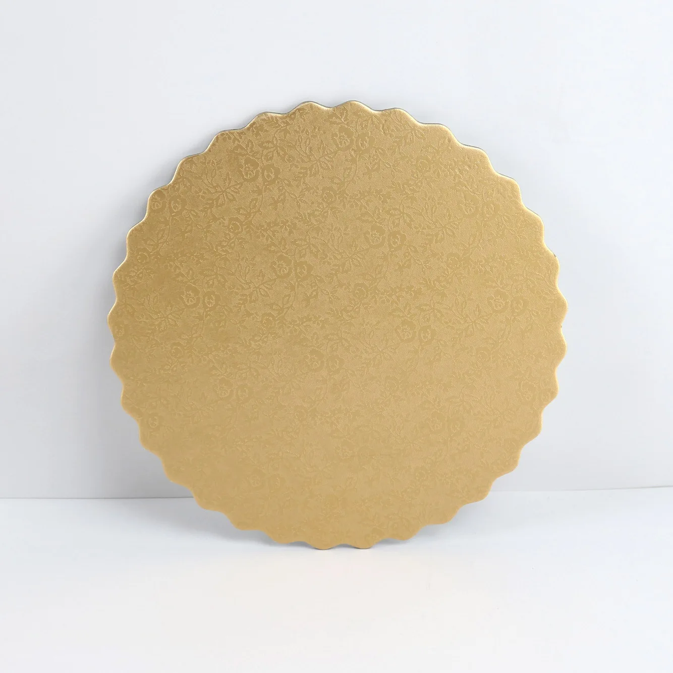 Gold foil board round glitter plate cake base round