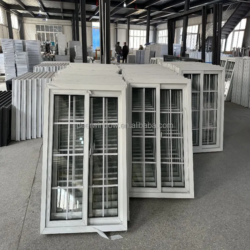 Deer PVC sliding window design UPVC double glazed sliding windows