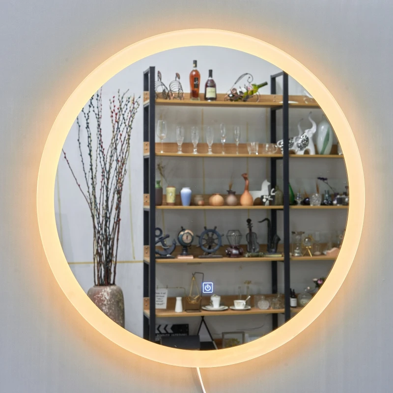 Rectangle Touch Screen Smart Fancy Bathroom Vanity Cabinet Led Light Mirror