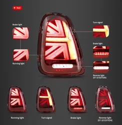 VLAND Factory  LED Taillights Tail Lamp R56 R57 R58 R59 For BMW Mini Cooper 2007-2013