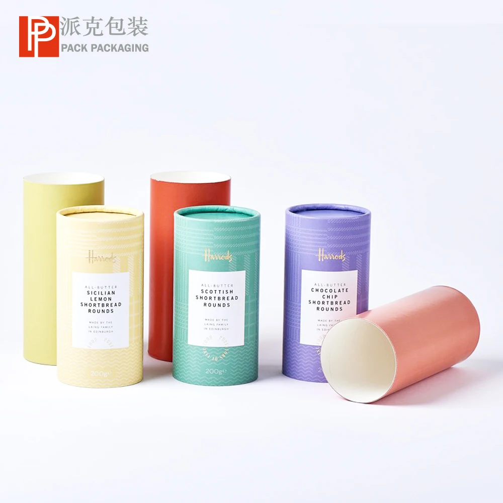 Luxury Cosmetic Round Skin Care Cylinder Gift Box Serum Cream  Skincare Containers And Packaging Paper Tube