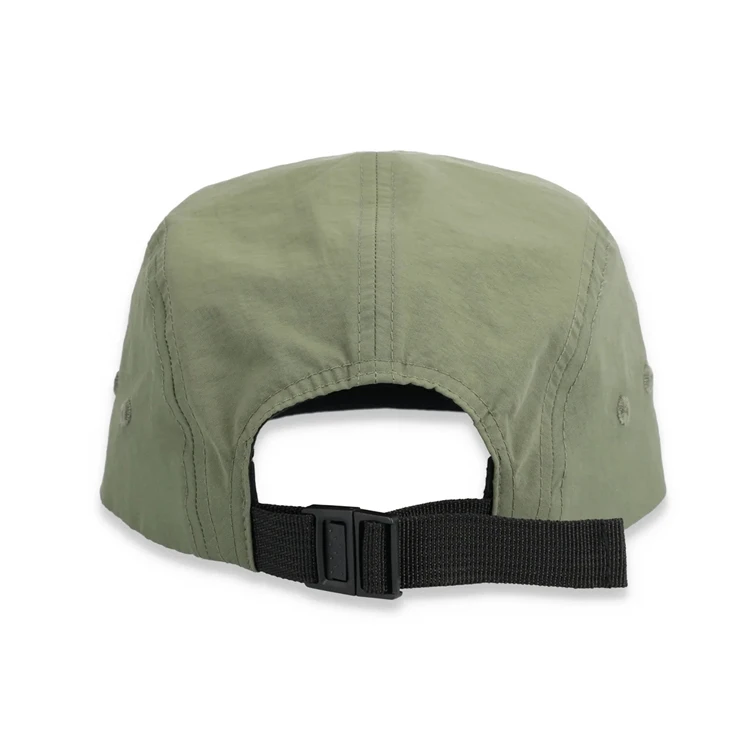Custom Water proof Logo Nylon Caps 5 panel Nylon Camp Hats