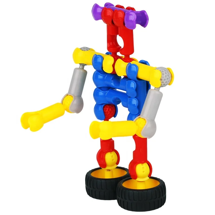 Hot selling kids diy building blocks toys puzzle changeable toys set