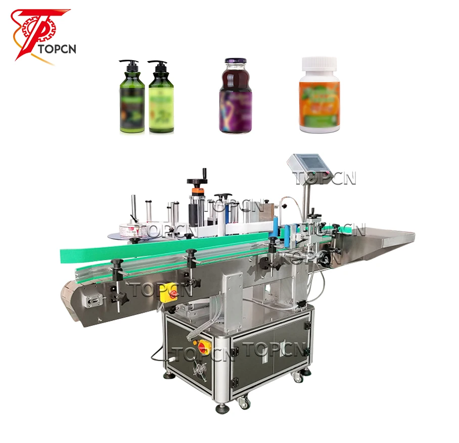 Автоматический аппликатор для этикеток, машина для нанесения этикеток на круглые бутылки, косметические пластиковые стеклянные банки, банки, винные бутылки, машина для нанесения этикеток AB