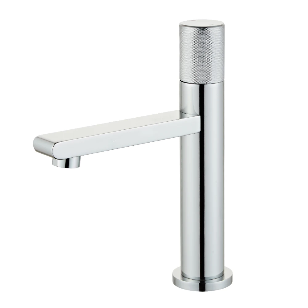YUNDOOM OEM Bathroom Washbasin Space Aluminium Sink Taps Washbasin Water Spout Basin Mixer Faucet Tap Sliver Basin Mixer Faucet