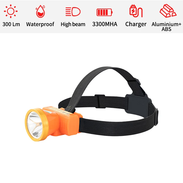 Brightest Led Usb Hiking Rechargeable Head Sky Search Light Battery Headlamp