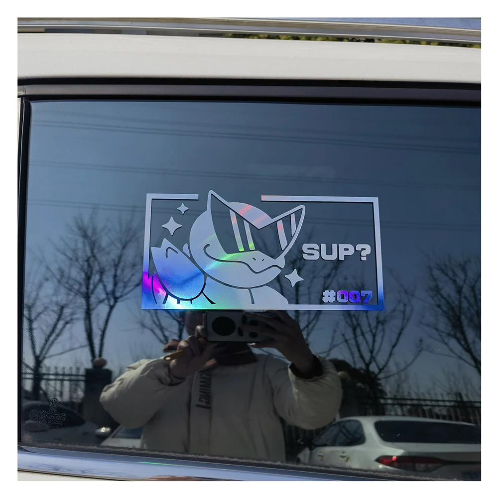 Custom Hologram LOGO UV Resist Outdoor Use Waterproof Car Window Body Bumper Lettering Transfer Vinyl Decals For Decoration