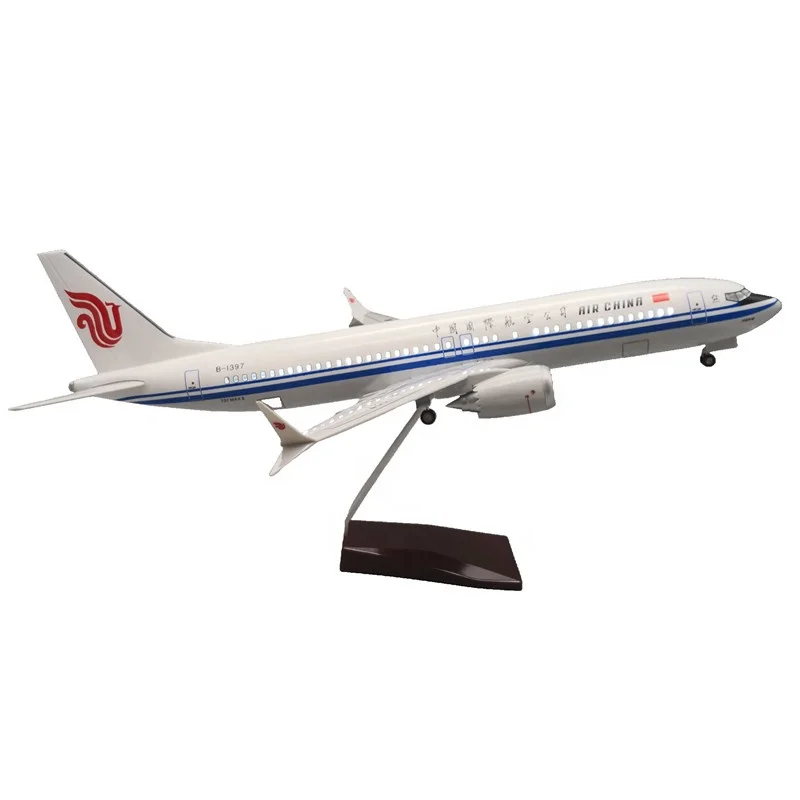 Souvenir Gift Large Scale 1:85 47cm Boeing737 MAX8 Air China Decorative Model Airplane