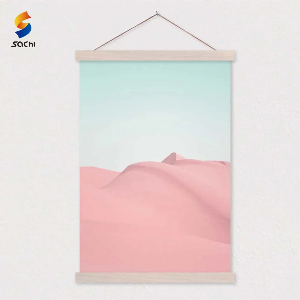 solid wood frame with magnets poster hanger custom diy 12 inch poster hanger magnetic wood frame