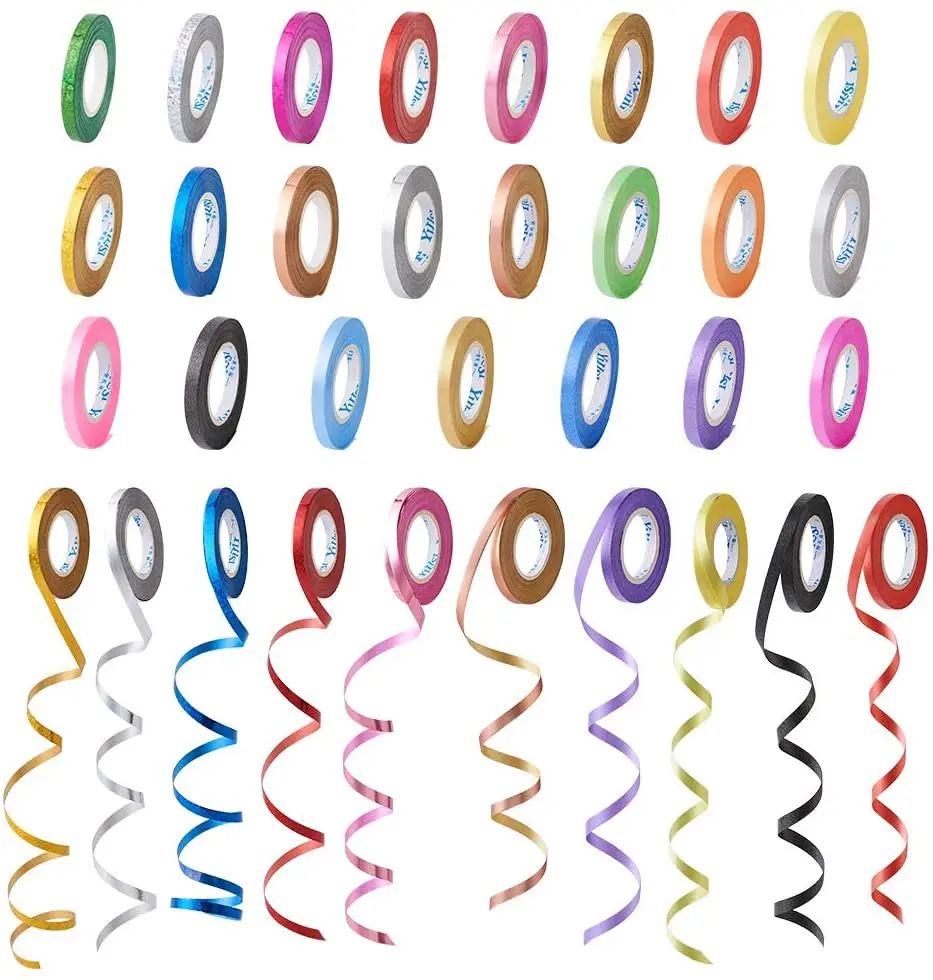 Wholesale 5mm*10M Colorful PP Balloon Decoration Curling Ribbon for Wedding Party