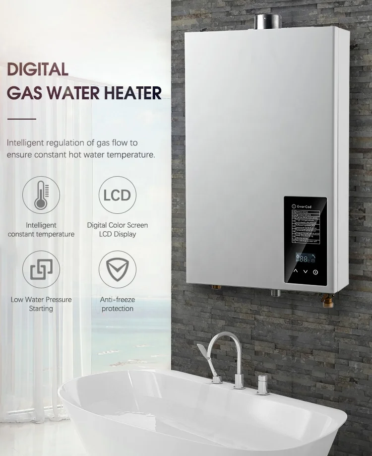 Domestic Special Thermostat 17L Gas Geyser 12v marine water heater hot water gas hot water heaters GAS WALL HEATER