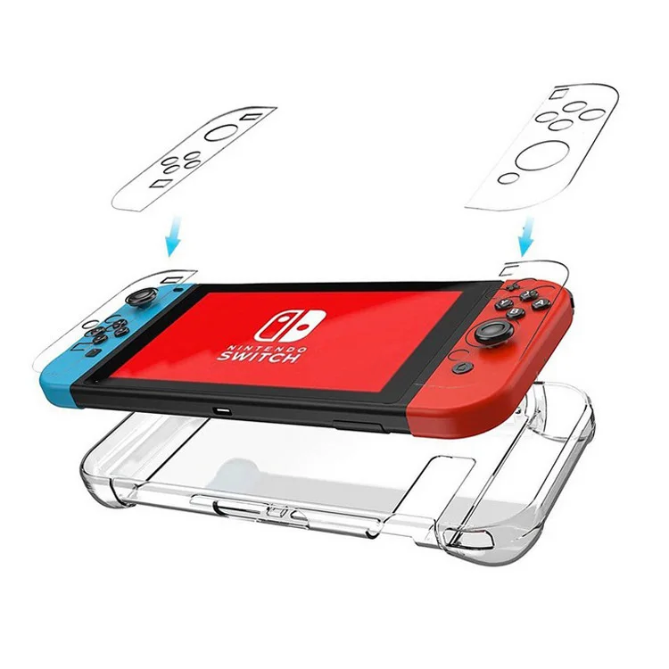  Прозрачный чехол из поликарбоната для Nintendo Switch NS NX жесткий прозрачный чехол-накладка