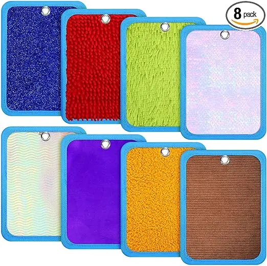 8PCS Fun Sensory Mini Mats Educational Sensory Mats Toys for Autistic Children