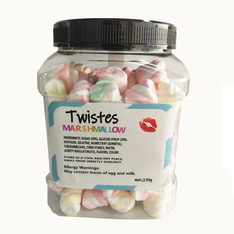 Hot Selling 275g Cotton Candy Marshmallow In Pet Jar