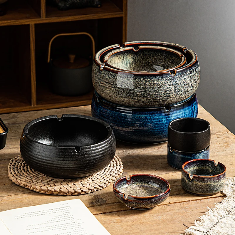 Fashion design modern home restaurant hotel custom ceramic porcelain smoking ashtrays ceramic ashtray