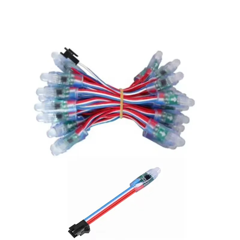 WS2811 IP68 5V 12V RGB Pixel LED Modules 9mm & 12mm Pixel String Light