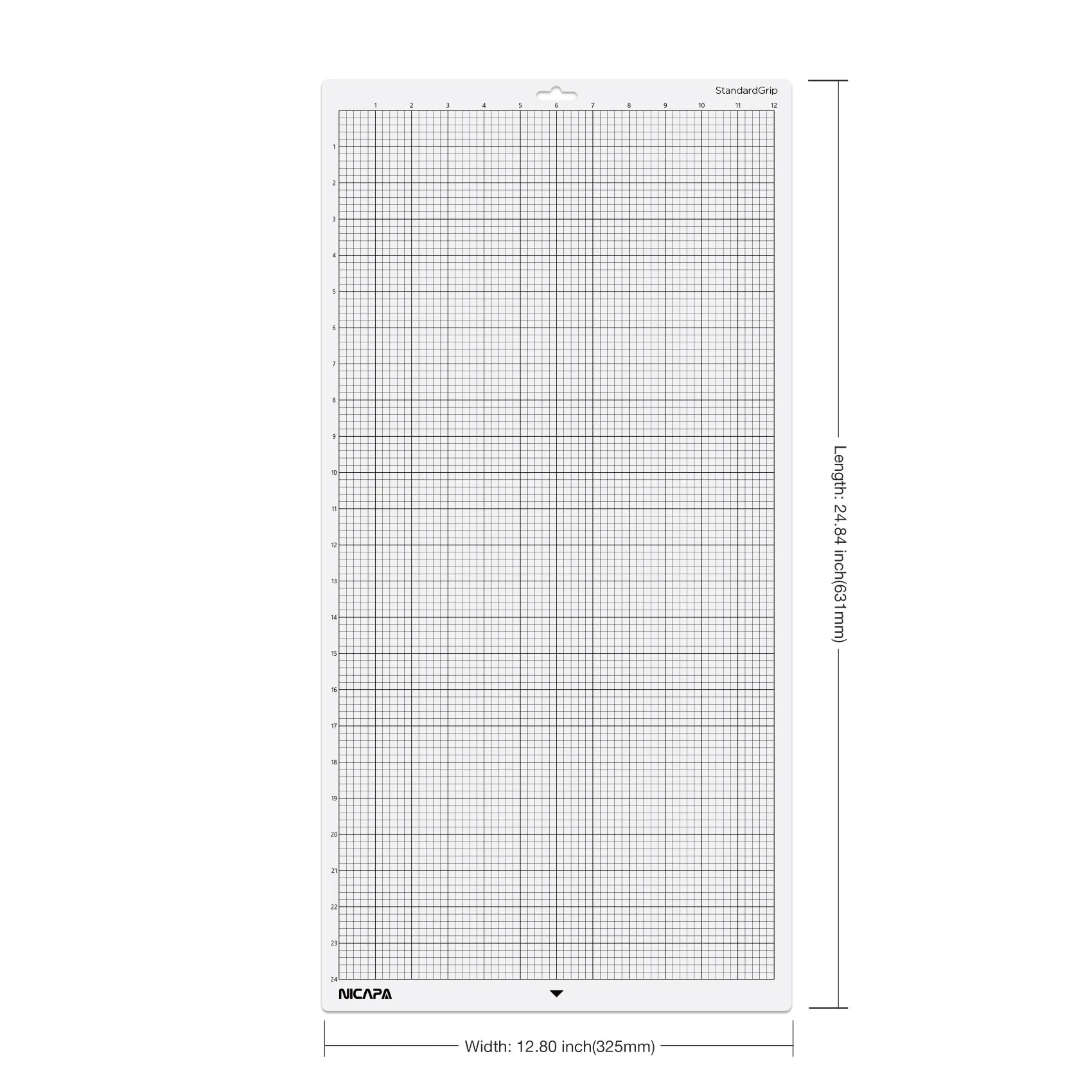 
Nicapa StandardGrip Cutting Mat for Silhouette Cameo 4/3/2/112x24 inch 1 Mat Adhesive Sticky Quilting Cut Mat 