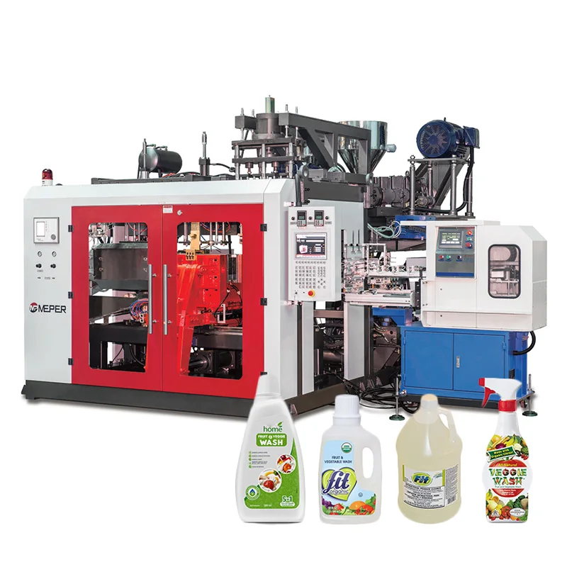 MEPER fruit and vegetable cleaning agent bottle plastic jerry can extrusion blow molding making machine