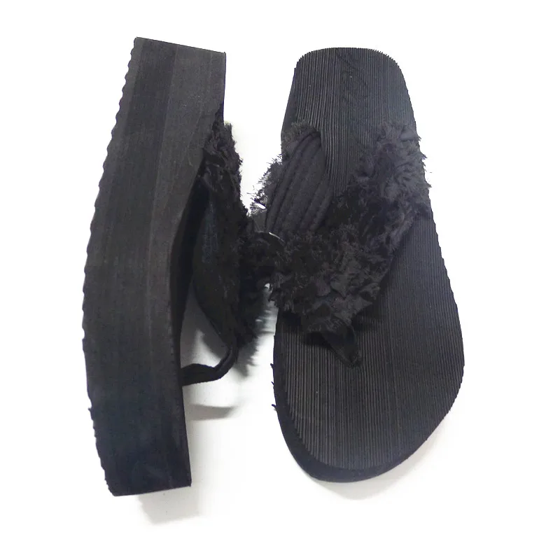 Wedge Women Flip Flop Flower Slipper