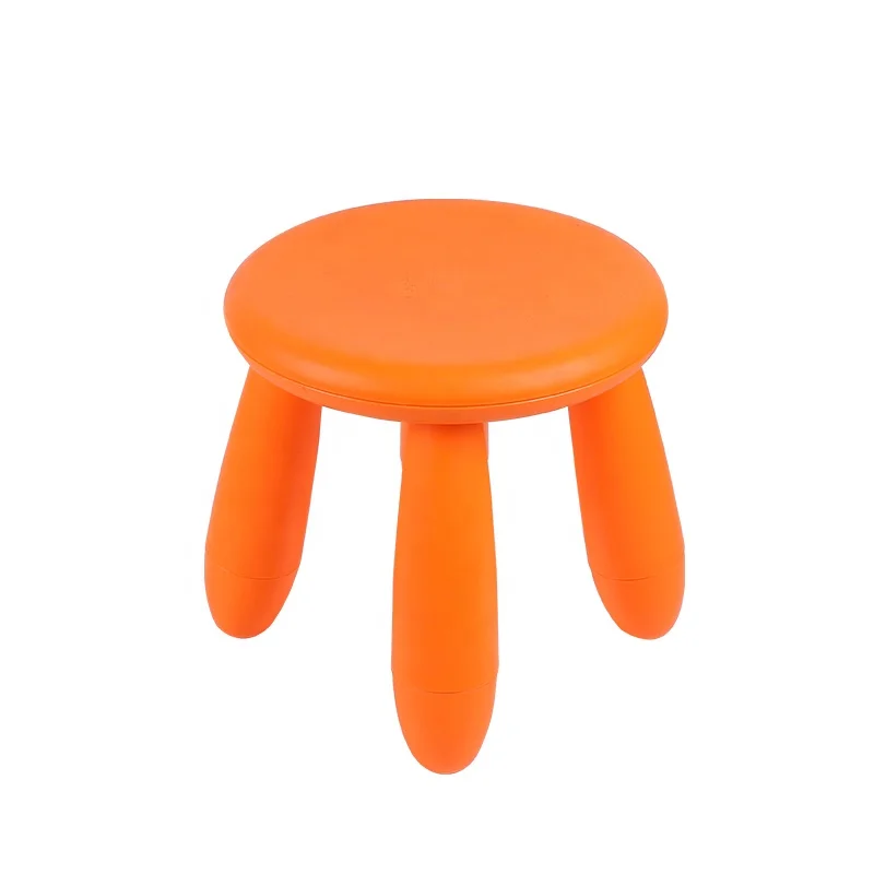 Оптовая продажа от производителя недорогой маленький круглый пластиковый детский стул съемный экономия места мультяшный