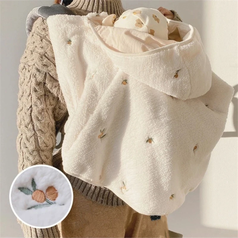 Winter New Baby Clothes Newborn Cloak Cute Embroidery Cape Towel Infant Coat Waft Warm Toddler Outwear Clothing Bath Cape