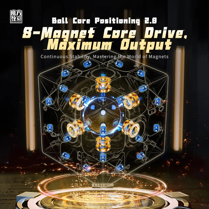 MOYU MF8801New Arrived RS3M V5 RS2M RS3M RS4M Magnetic Cube Ball Core Maglev Plastic puzzle cube Toys for