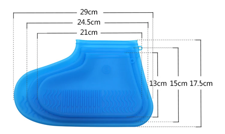 
Ultra Elastic Silicone Waterproof Shoe Case Cover Reusable and Washable Non Slip for Rain Travel 