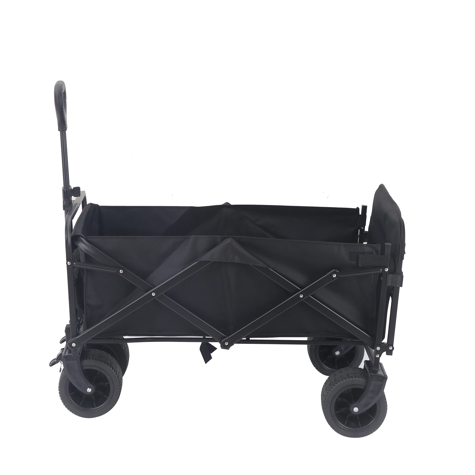 New Arrival Trolley Camp Cart Small Foldable Stainless Steel Beach Outdoor Camping Cart