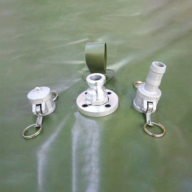 Custom camping equipment portable 50L 100L PVC fuel bladder Small capacity collapsible oil storage tank