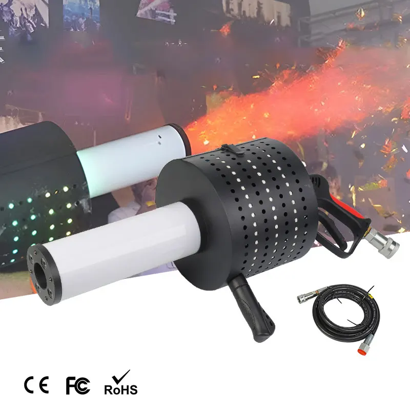 Sailwin высокое качество RGB Светодиодный Полноцветный CO2 конфетти пушка 150 Вт ручное управление сценическое оборудование ручной противотуманный пулемет
