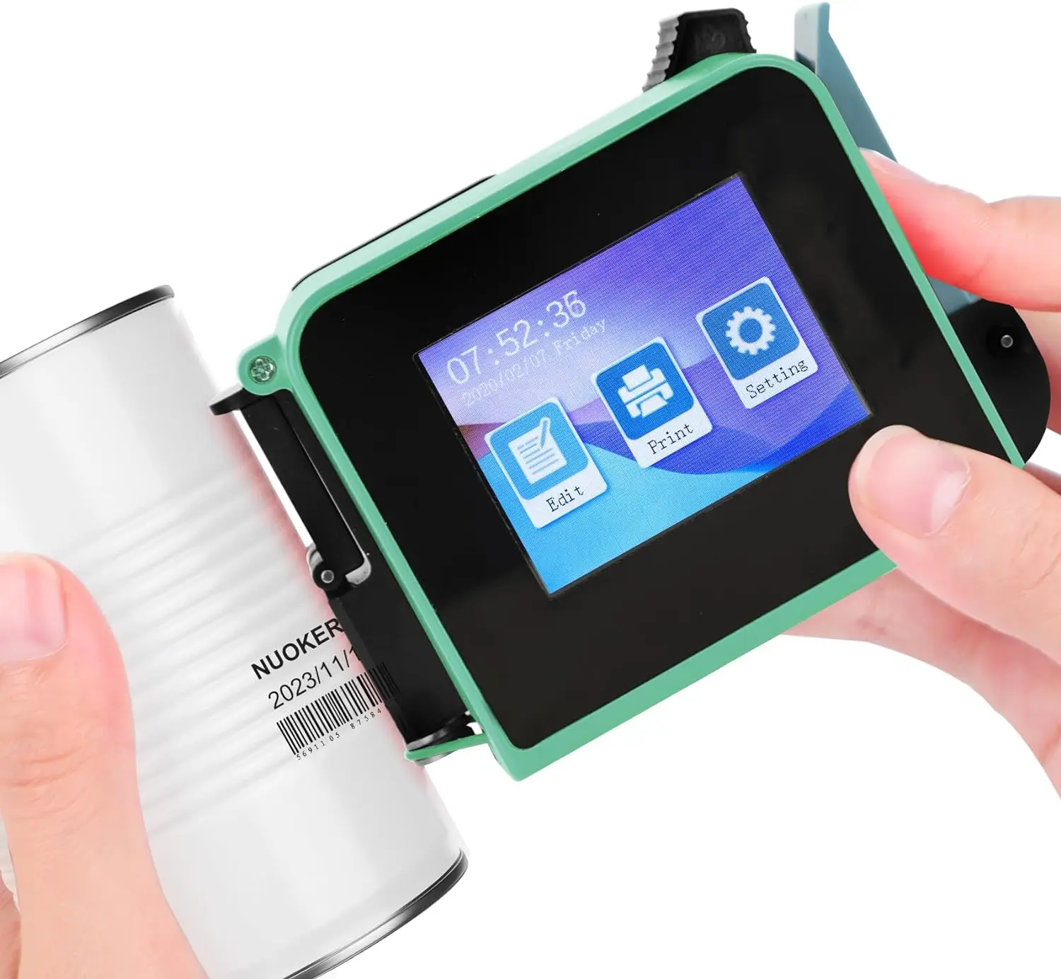 WISEPRINT Handwriting Bluetooth Transmission Bottle Tin Can Box Tij Portable Mini Manual Expiry Date Printer Machine