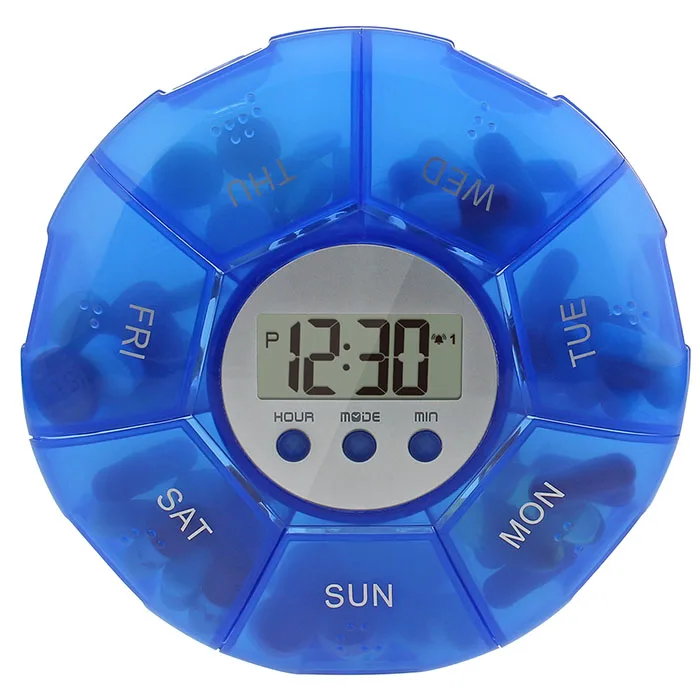 J&R Wholesale 5 Daily Alarms Message Record Vibration Mini Portable Smart Food Grade Healthy Take Medicine Timer Personal Alarm