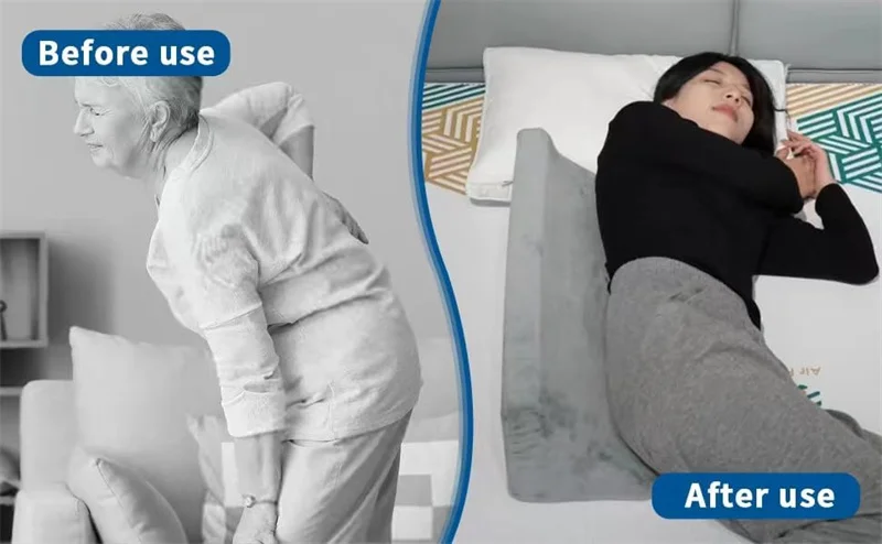 Side Sleeping Pressure Ulcer Bedsore Turning Wedge Pillow Positioning Medical Pillow for Elderly