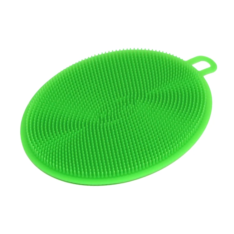 Custom color reusable ECO silicone dishwashing brush cleaning wiping rags dishcloth towel kitchen