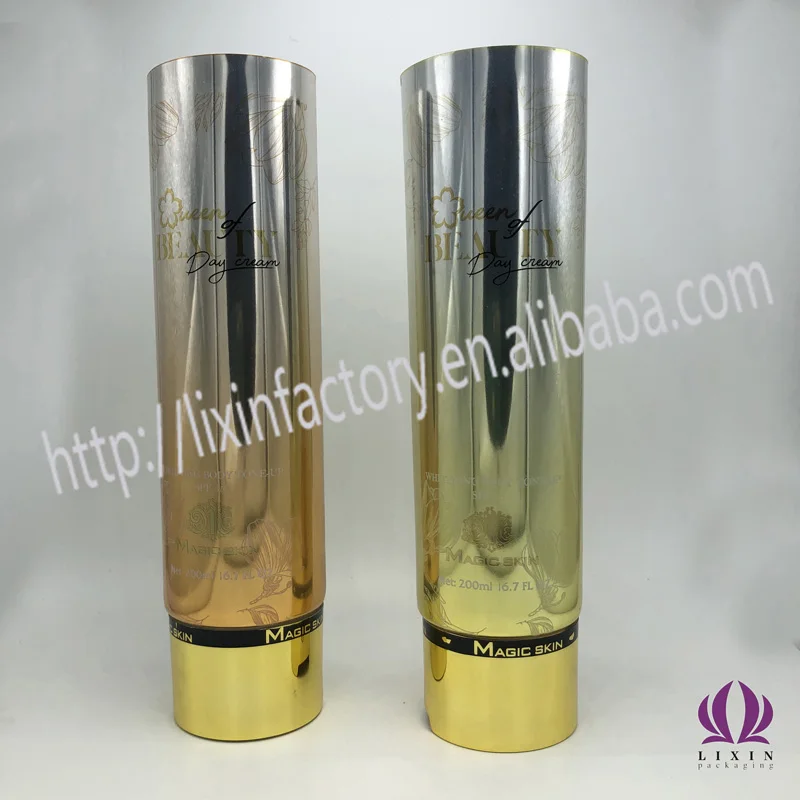 40ml-100ml Cosmetic Plastic Tube with Mushroom-shaped Screw Cover for Face Mask Packaging