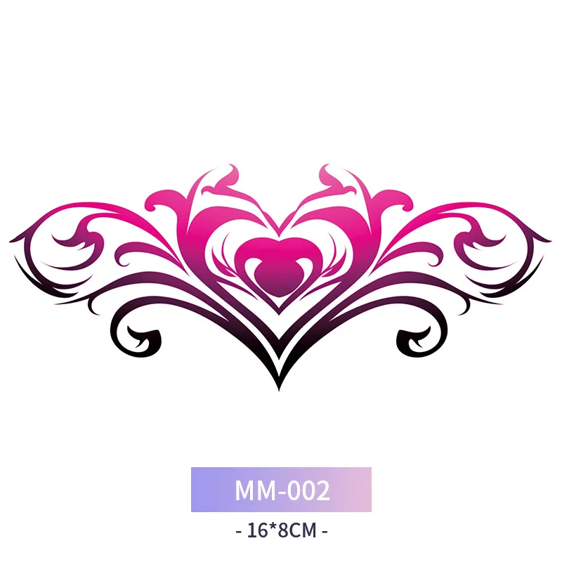 Hadiyah Beauty Body Tattoos Stickers, Cover Scar Female Tattoo, Navel and Neck Temporary Tattoos for Girl and Adult Women