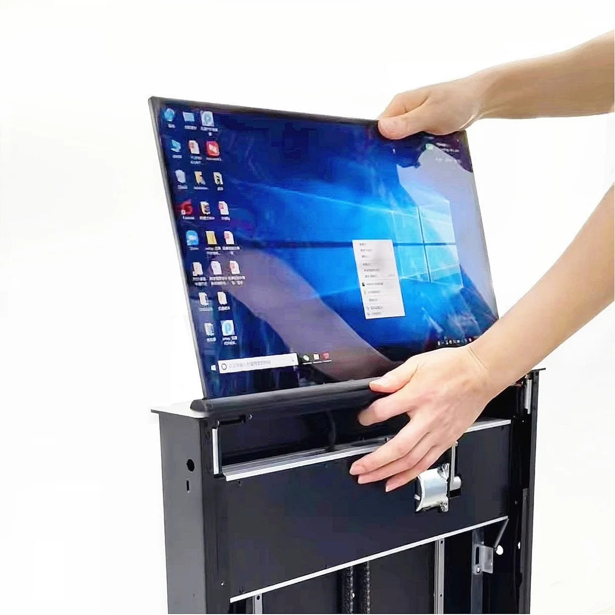 Pop up Motorized Lift Lcd Computer Monitor Meeting Room  Mechanism All Newly Launched DC12V 18W Ergonomic Delivery System FD