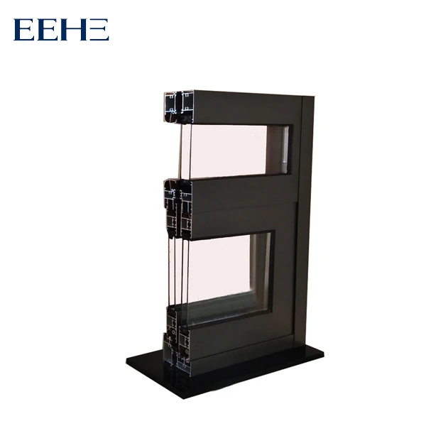 
low price aluminum double glazed window for nepal market 
