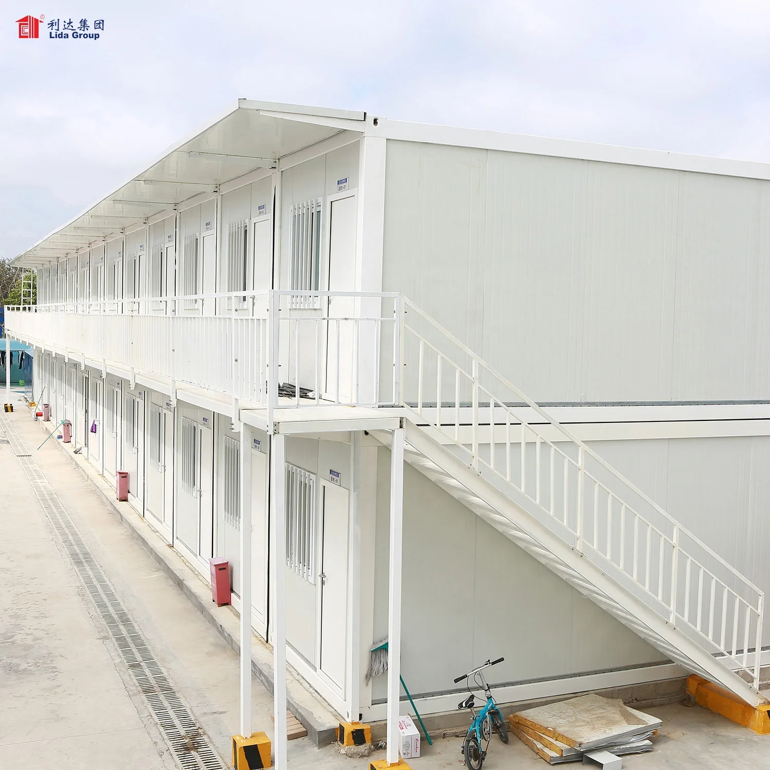 Lida Supply Cheap 20ft prefab flat pack container House Building for remote site camp