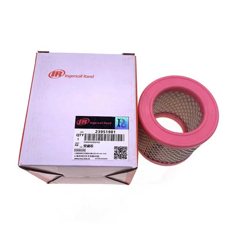 4pcs/lot 23951981=70*100*H102 rubber air filter element for IR V series air  compressor