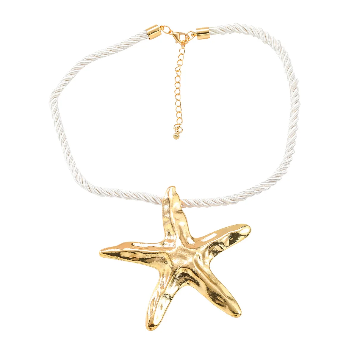 Wholesale Customized Smooth Starfish Pendant Women Jewelry Necklace