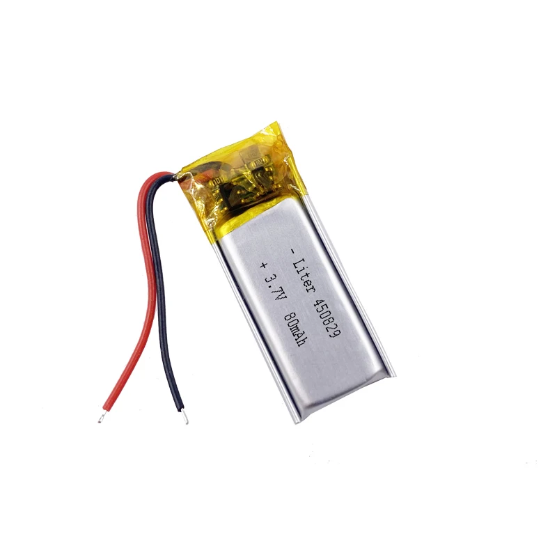 3.7v lithium polymer battery 450829 451030 80mAh li-po battery