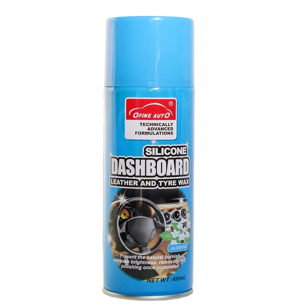 Fast drying dashboard spray wax tyre and leather wax silicone dashboard polish scratch removal wax
