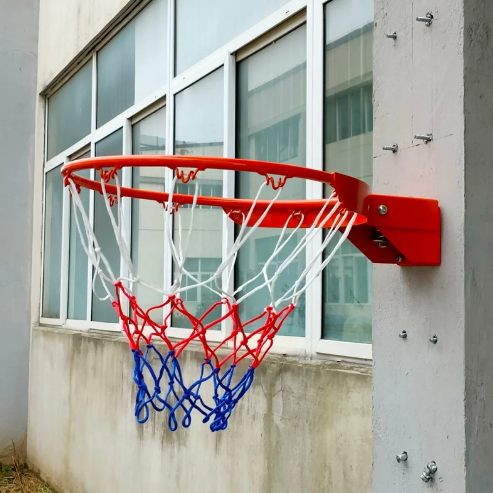 Metal Steel Outdoor Basketball Ring Rim Wall Mount Basketball Hoop Durable Basketball Rim