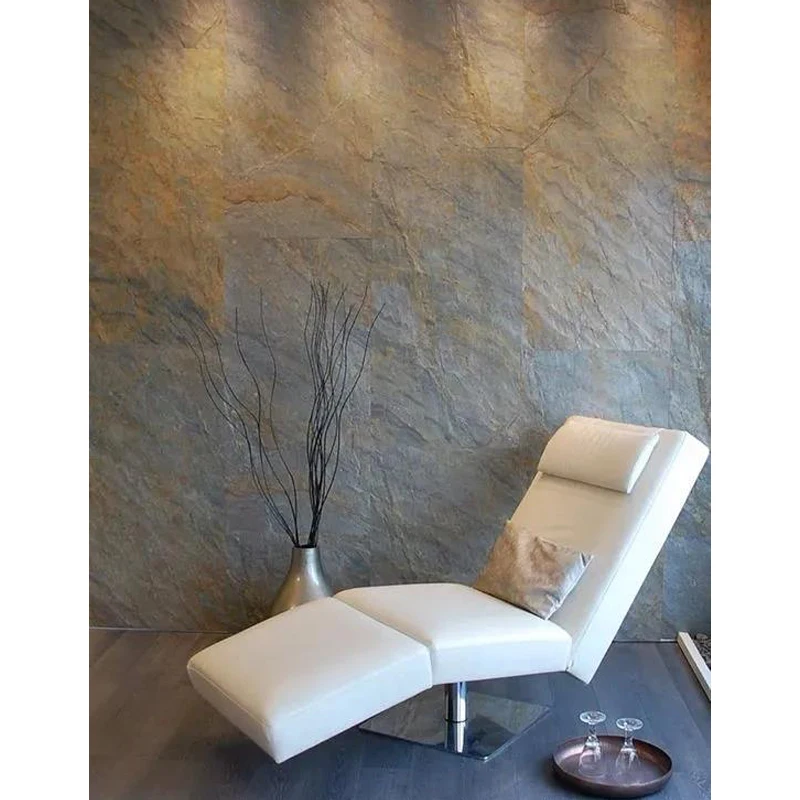 Self adhesive outdoor natural soft flexible stone tile cladding veneer sheets panels wallpaper