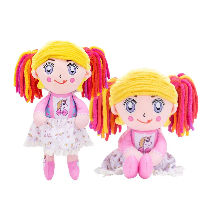 rabbit unicorn twin baby stuff plush dressed up toy doll baby girl stuffed doll