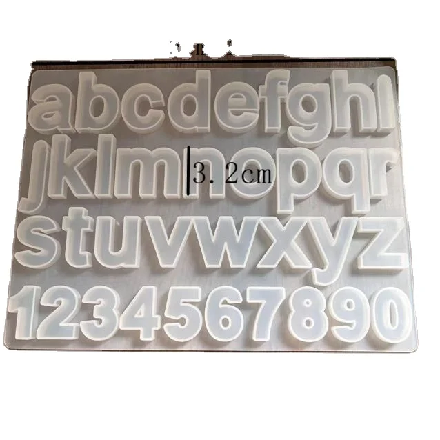 26 alphanumeric silica gel Chocolate Mold manual ice lattice glue dropping accessories mold biscuit mold