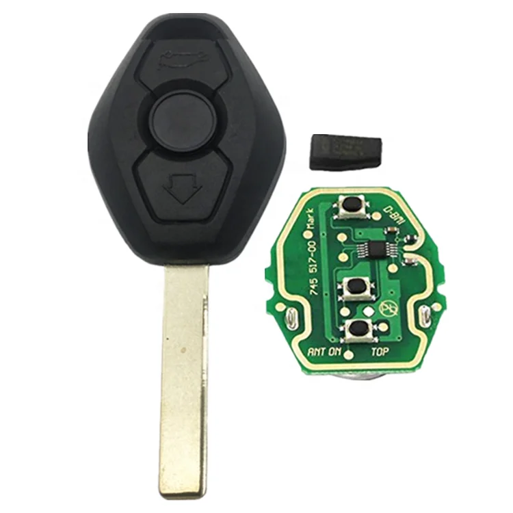 Keyless Entry Remote Control Car Key ID44 315 433 MHz Replacement for BMW LX8 FZV Z4 X 3 X5 E46 Series 3 5 Auto Smart Key