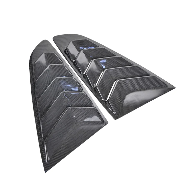 Car Accessories Carbon Fiber Louver Covers Vent Side Window Louvers For Mustang 2015