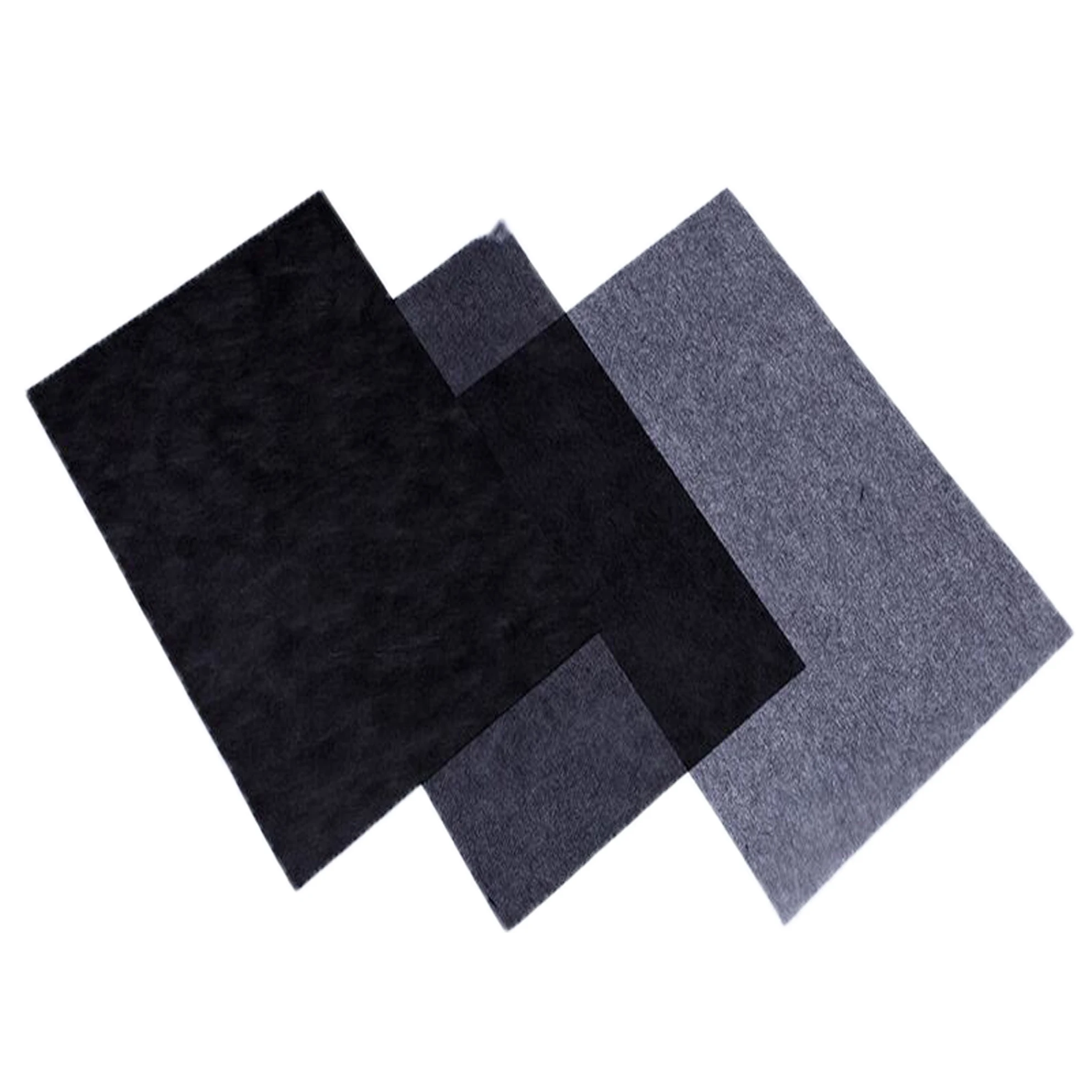 HENGLV Nickel Plated Carbon Fiber Surface Felt Battery Shielding Carbon Fiber Felt Electromagnetic Wave Nickel Plated Carbon Felt